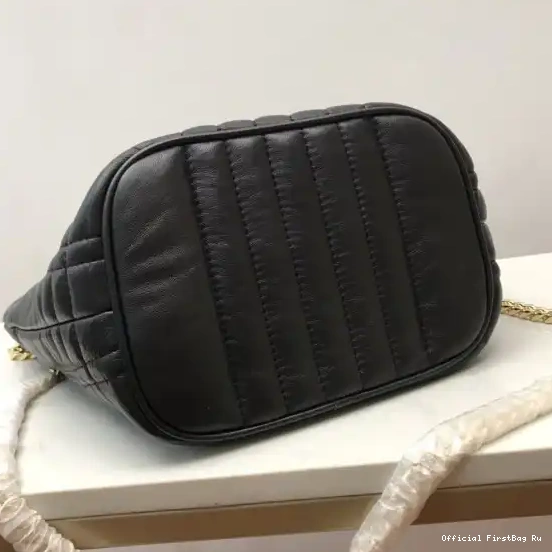 Official FirstBag Ru Lola Bucket Quilted Lambskin Bag Small BURBERRY 0519